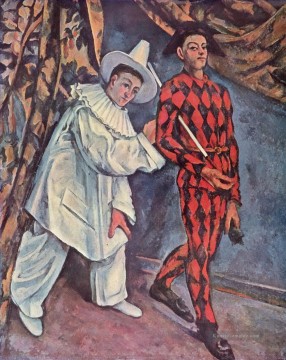  pierrot - Pierrot und Harlekin Mardi Gras Paul Cezanne